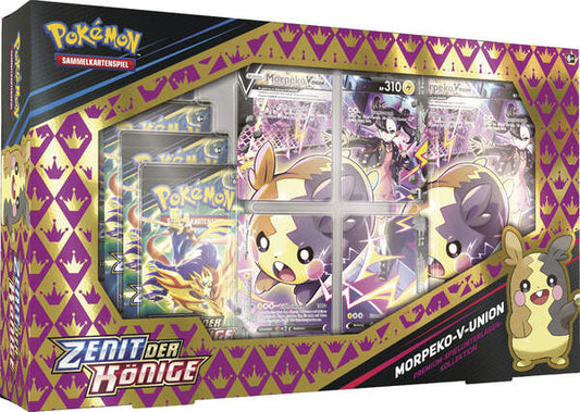 Pokémon (PKM) - Schwert & Schild - Zenit der Könige - Premium Spielmatten Kollektion - Morpeko V Union Box - DE