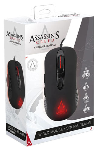 PC Gaming Mouse Assassin's Creed black 3600 DPI -LED