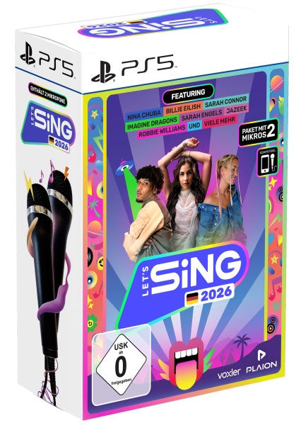 Lets Sing 2026 PS-5 + 2 Mics