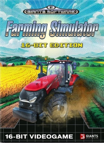 Landwirtschafts Simulator Megadrive 16Bit Schwarz auch Sega Genesis und PC (Emulator inklusive)