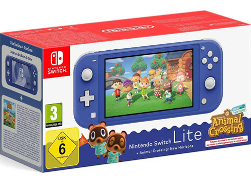 Switch Konsole Lite Animal Crossing NH Blau