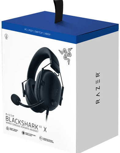 Multi Headset Razer Blackshark V2 X 3,5mm Black PS4/PS5/Switch/PC