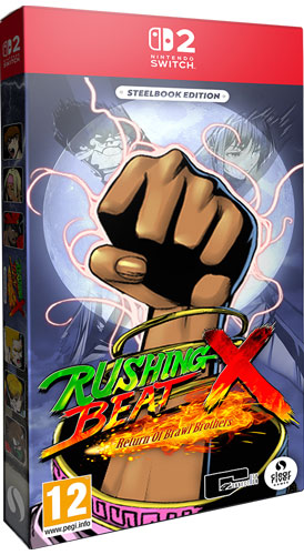 Rushing Beat X Return Brawl Brothers NSW2 Steelb. PEGI