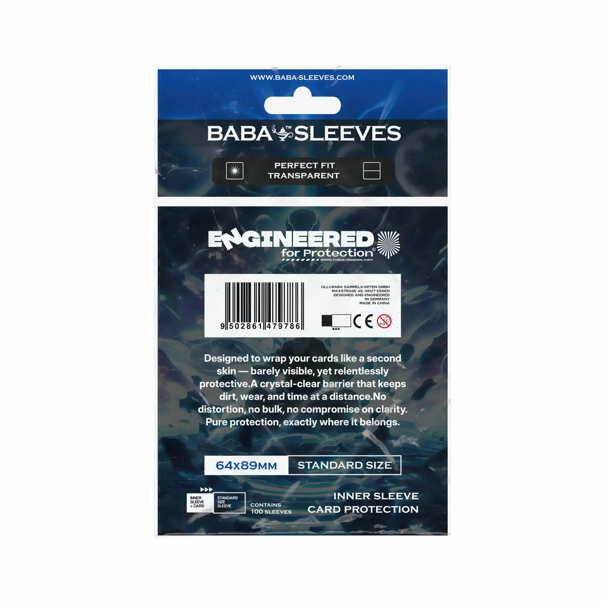 Baba Sleeves - Perfect Fit Inner Sleeves / Kartenhüllen Standard Size (100 Sleeves)