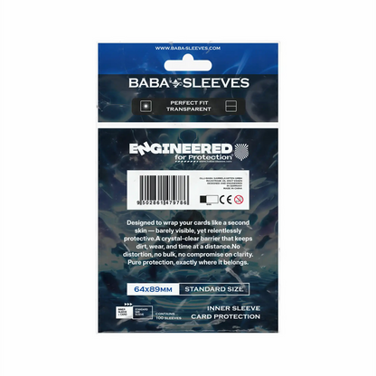 Baba Sleeves - Perfect Fit Inner Sleeves / Kartenhüllen Standard Size (100 Sleeves)