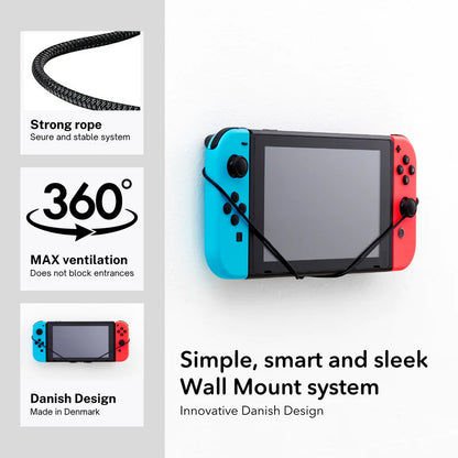 FLOATING GRIP - Nintendo Switch - Wandhalterung Konsole - black/grey
