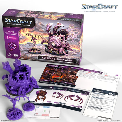 Archon Studio - Starcraft TMG: Zerg Hero Expansion Set: Kerrigan & Omega Worm