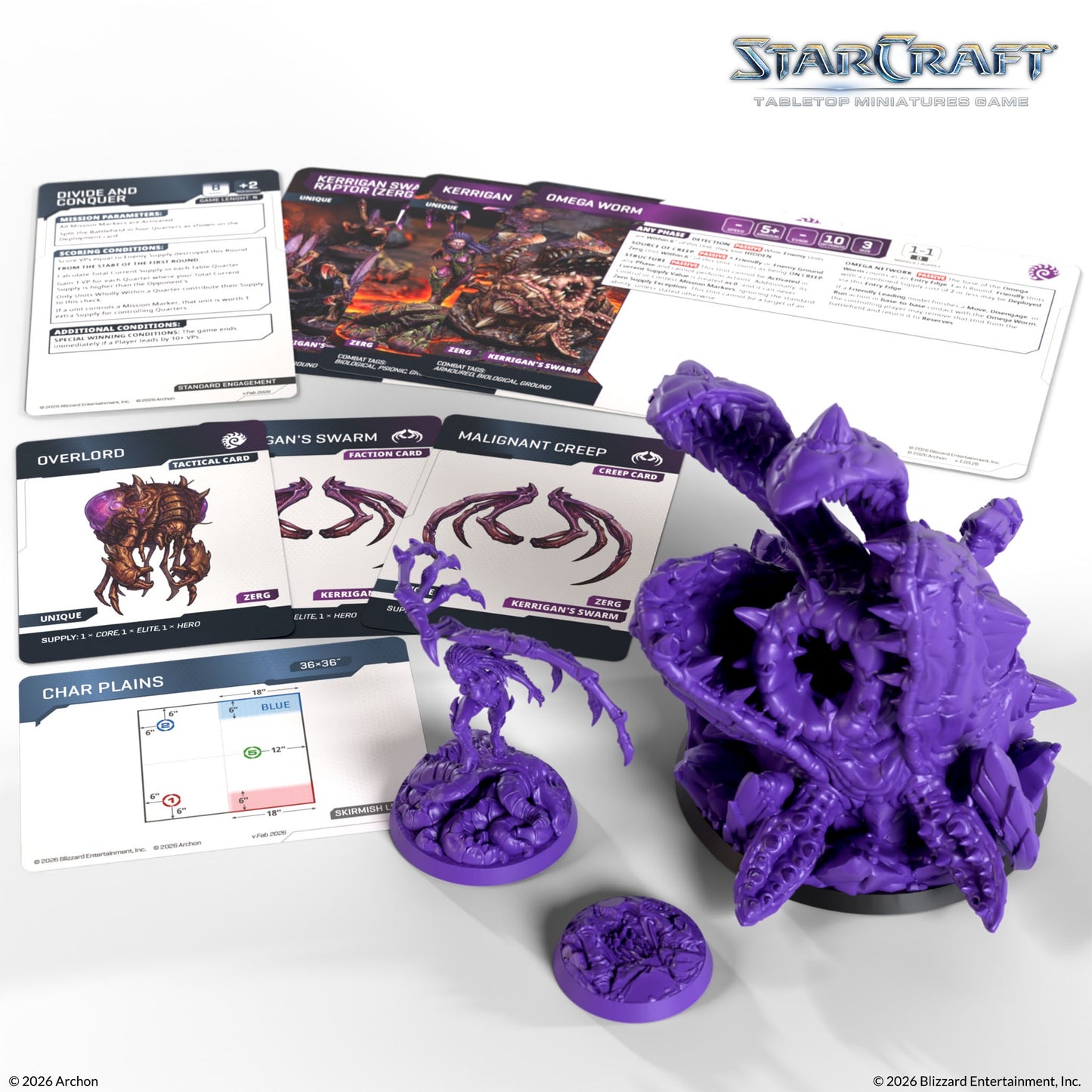Archon Studio - Starcraft TMG: Zerg Hero Expansion Set: Kerrigan & Omega Worm