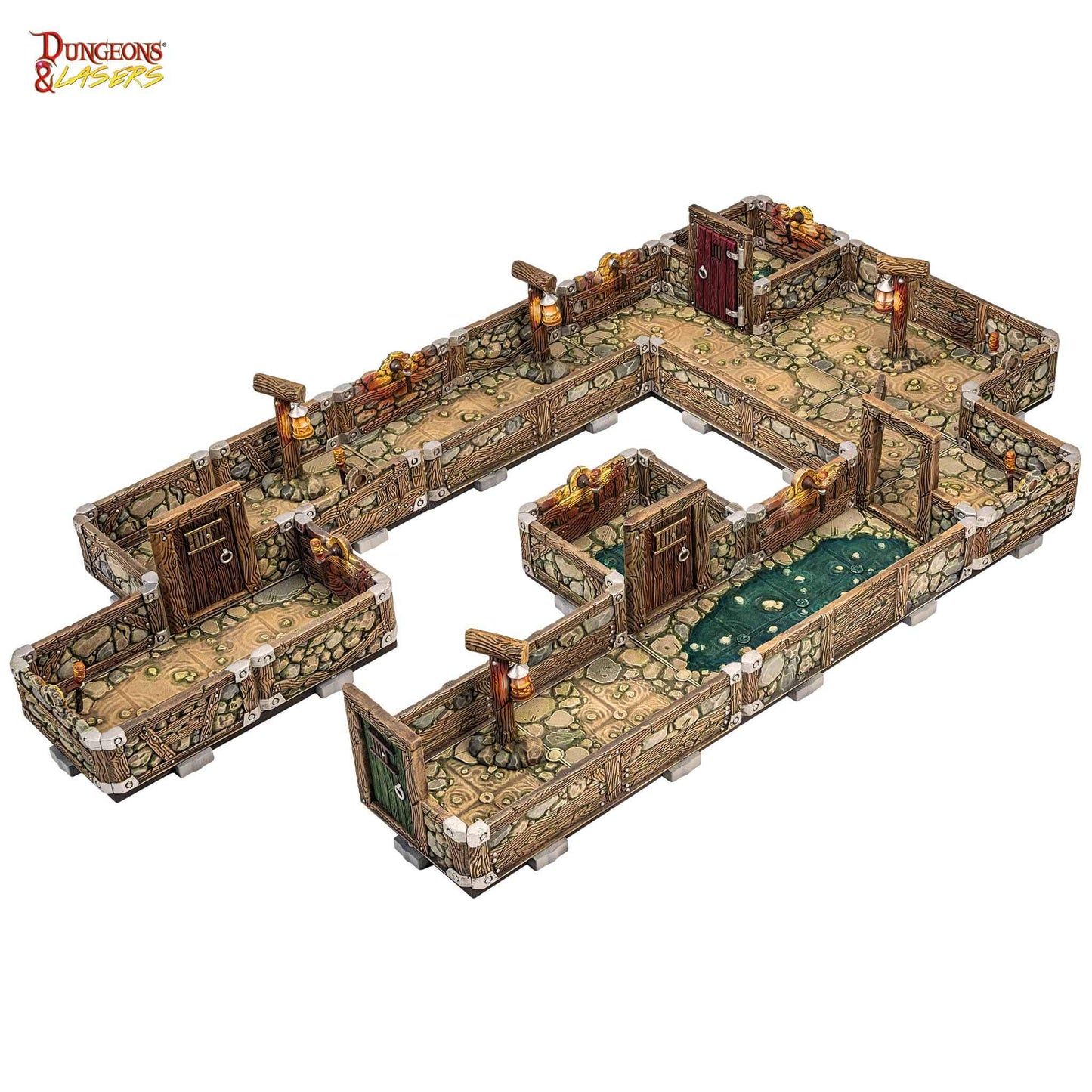 Dungeons & Lasers - Half-Height Walls: Dwarven Mine