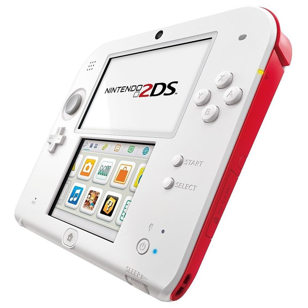 Nintendo 2DS Konsole rot/weiß – gebraucht