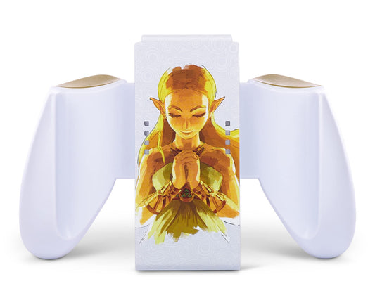 The Legend of Zelda PowerA Comfort Grip Kompatibel mit Switch/Switch OLED Modell Joy-Con, Weiß - Nintendo Switch - Gebraucht