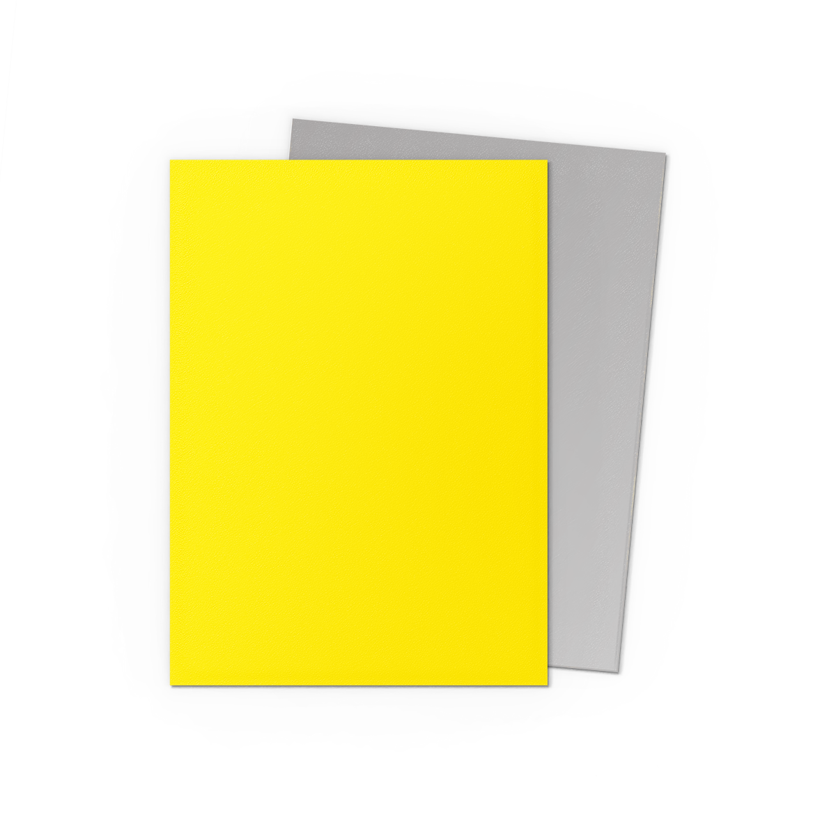 DS - Standard Dual Sleeves: Yellow & Silver [Matte] (100 Sleeves)