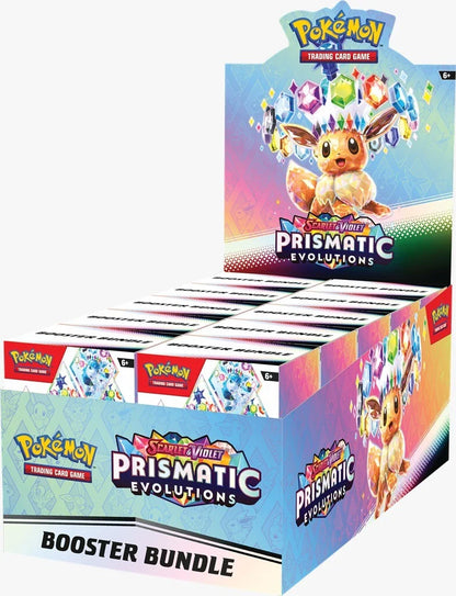 Pokémon (PKM) - Karmesin und Purpur 8.5 - Prismatische Entwicklungen / Prismatic Evolutions - Booster Bundle - DE