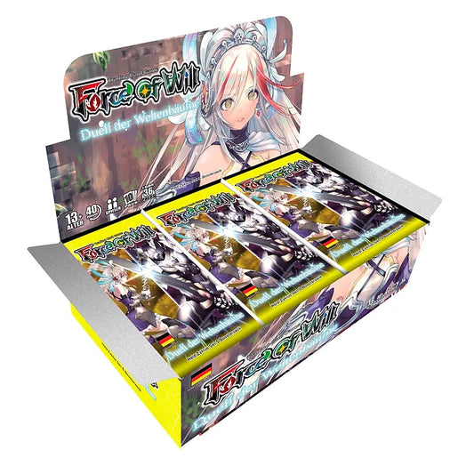 Force of Will (FOW) - Duell der Weltenbäume - Held-Zyklus: Set 5 [H5] - Booster Display (36 Booster Packs) - DE