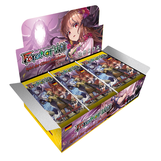 Force of Will (FOW) - Spiel der Götter: Revolution - Duell-Zyklus: Set 3 [D3] - Booster Display (36 Booster Packs) - DE