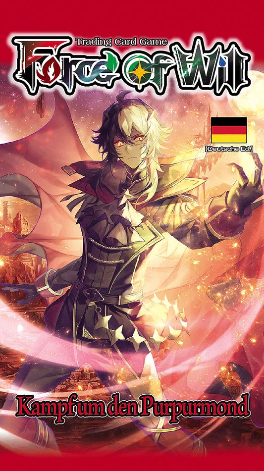 Force of Will (FOW) - Kampf um den Purpurmond - Held-Zyklus: Set 4 [H4] - Booster Display (36 Booster Packs) - DE