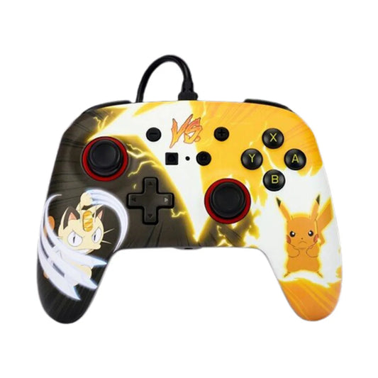 POWERA - Nintendo Switch - Enhanced Wired Controller - Pokémon: Pikachu vs. Meowth - NSGP0039-02 - Mehrfarbig
