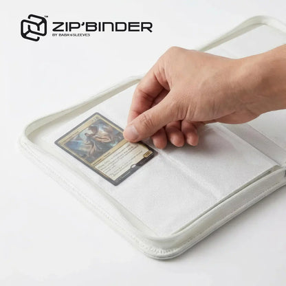Baba Sleeves - 4-Pocket Zip-Binder Klein Weiß für 160 Karten