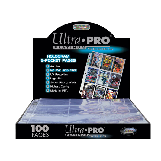 Ultra Pro (UP) - Binder - 9-Pocket-Seiten Platinum (100) - Transparent