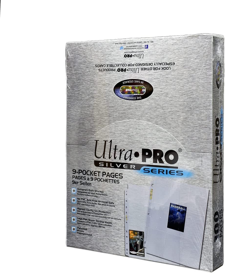 UP - 9-Pocket Silver Series Pages: Standard Size [11-Holes] (100 Pages)