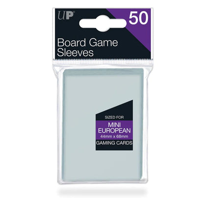 Ultra Pro (UP) - Mini European Board Game Sleeves (50ct) für 44 mm x 68 mm Karten