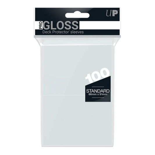 Ultra Pro (UP) - PRO-Gloss Standard Deck Protector Sleeves (100ct)  - Clear