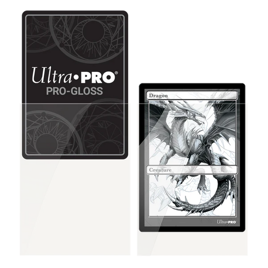 Ultra Pro (UP) - PRO-Gloss Standard Deck Protector Sleeves (100ct)  - Clear