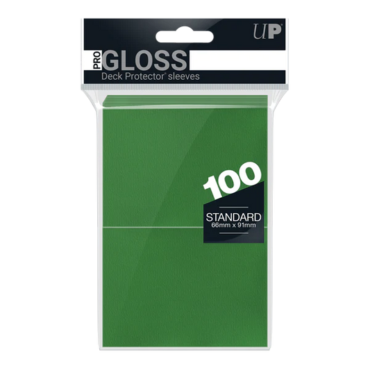 Ultra Pro (UP) - PRO-Gloss Standard Deck Protector Sleeves (100ct) - Green