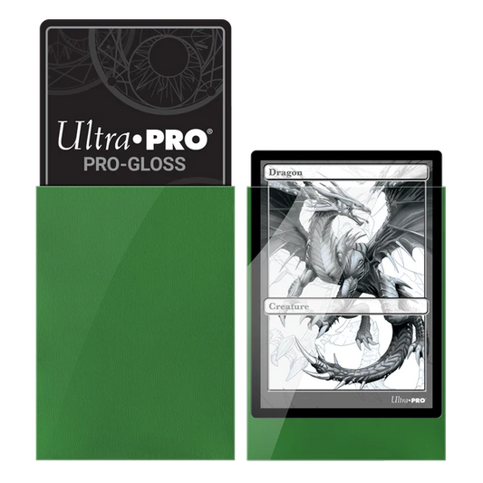 Ultra Pro (UP) - PRO-Gloss Standard Deck Protector Sleeves (100ct) - Green