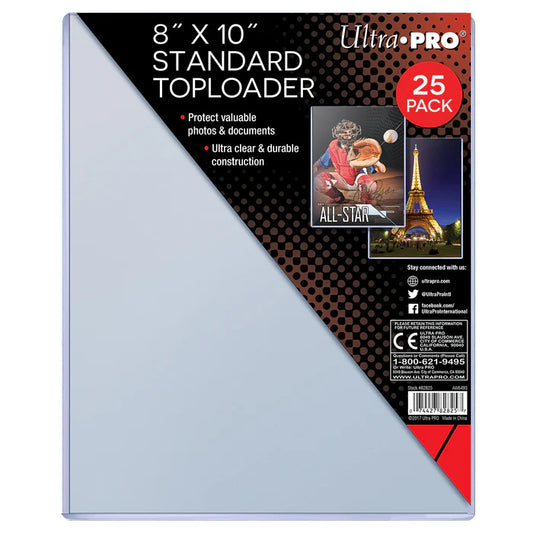 UP - 8" x 10" top loader 25ct