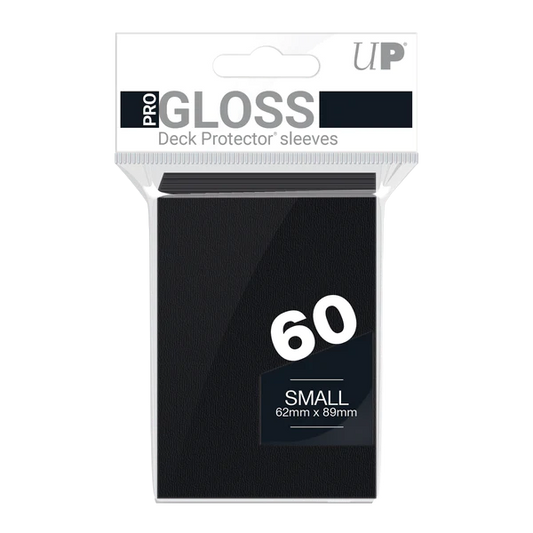 Ultra Pro (UP) - PRO-Gloss Small Deck Protector Sleeves (60ct) - Black