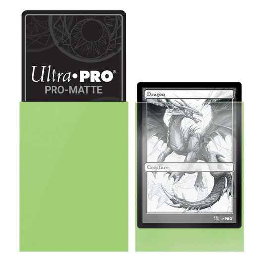 Ultra Pro (UP) - PRO-Matte Standard Deck Protector Sleeves (50ct) - Lime Green
