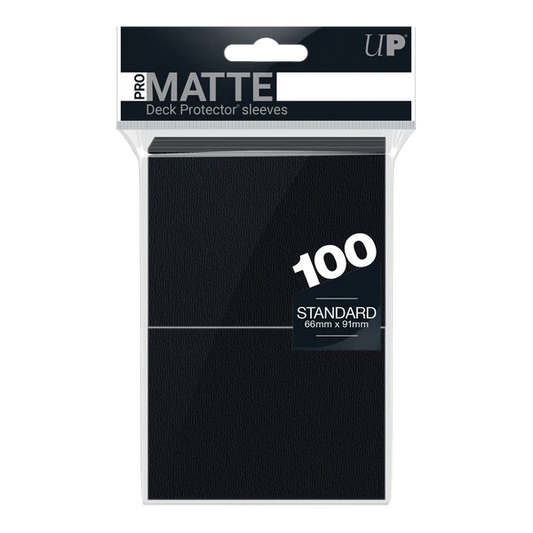 Ultra Pro (UP) - PRO-Matte Standard Deck Protector Sleeves (100ct) - Black