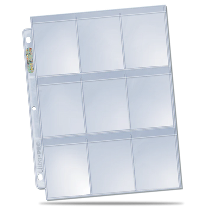 Ultra Pro (UP) - Premium Series 9-Pocket Secure Pages (100 Stück) für Karten in Standardgröße