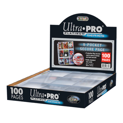 Ultra Pro (UP) - Premium Series 9-Pocket Secure Pages (100 Stück) für Karten in Standardgröße