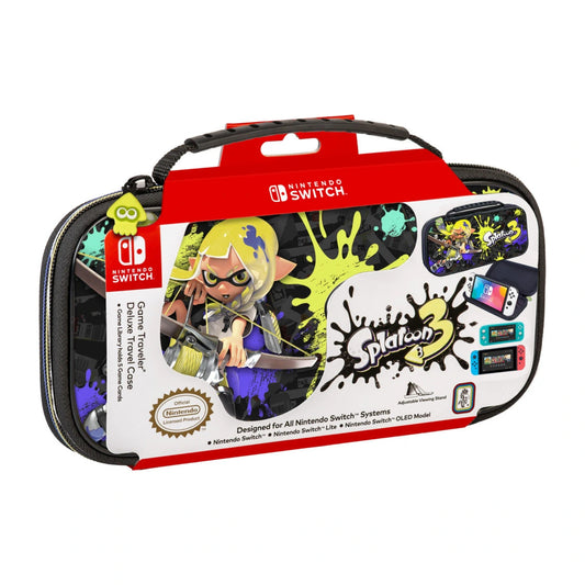 BIGBEN - Nintendo Switch - Transporttasche für die Nintendo Switch™ und Nintendo Switch Lite™ - Mehrfarbig / Splatoon 3 - NNS51B