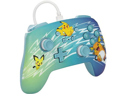 POWERA - Nintendo Switch - Kabelgebundener Pikachu-Evolution Controller - NSGP0221-01 - Mehrfarbig