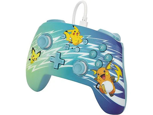 POWERA - Nintendo Switch - Kabelgebundener Pikachu-Evolution Controller - NSGP0221-01 - Mehrfarbig