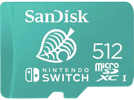 SANDISK - microSDXC™ Speicherkarte für Nintendo Switch - 512 GB - Mehrfarbig / Animal Crossing
