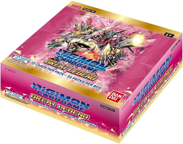 Digimon Card Game (DCG) - Great Legend [BT04] - Booster Display (24 Booster Packs) - EN