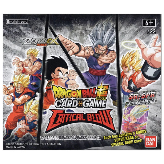 Dragon Ball Super Card Game (DBSCG) - Zenkai Series Set 05 - Critical Blow [DBS-B22] - Booster Display (24 Booster Packs) - EN