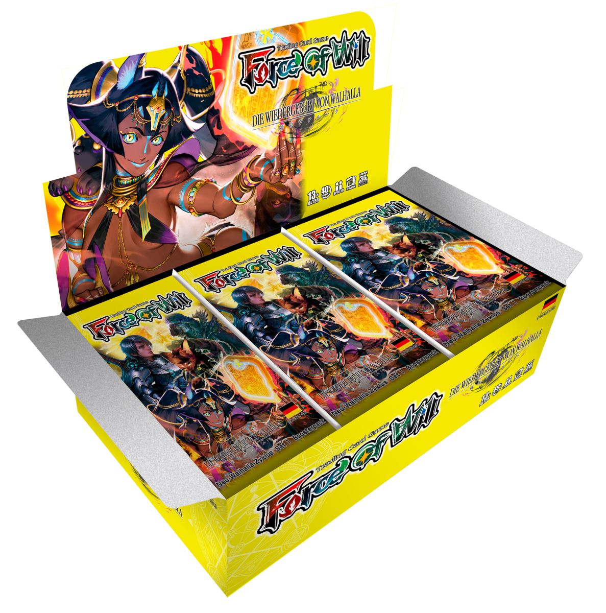 Force of Will (FOW) - Die Wiedergeburt von Walhalla - Neu-Walhalla-Zyklus: Set 1 [V1] - Booster Display (36 Booster Packs) - DE