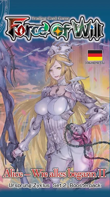 Force of Will (FOW) - Alice - Wie alles begann - Ursprung-Zyklus: Set 2 [AO2] - Booster Display (20 Booster Packs) - DE