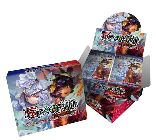 Force of Will (FOW) - Alice - Wie alles begann - Ursprung-Zyklus: Set 3 [AO3] - Booster Display (20 Booster Packs) - DE