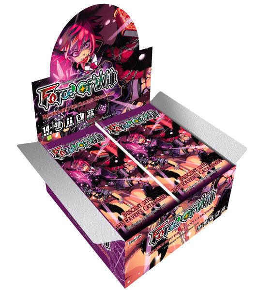 Force of Will (FOW) - Descent into the Raven's Catacombs - Evil-Zyklus: Set 1 [E1] - Booster Display (36 Booster Packs) - EN