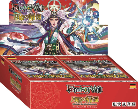 Force of Will (FOW) - Rückkehr der Mondpriesterin - Grimm-Zyklus: Set 3 [G3] - Booster Display (36 Booster Packs) - DE