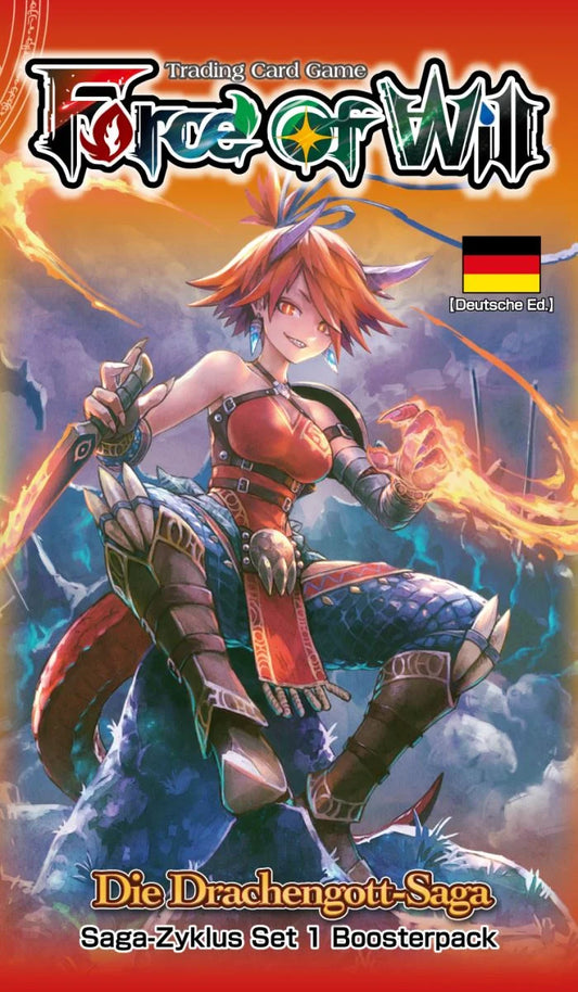 Force of Will (FOW) - Die Drachengott-Saga - Saga-Zyklus: Set 1 [S1] - Booster Display (36 Booster Packs) - DE