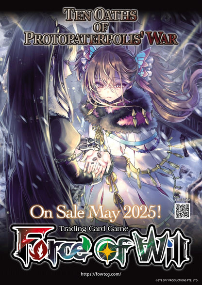 Force of Will (FOW) - Ten Oaths of Protopaterpolis' War - Trinity-Zyklus: Set 4 [T4] - Booster Display (36 Booster Packs) - EN