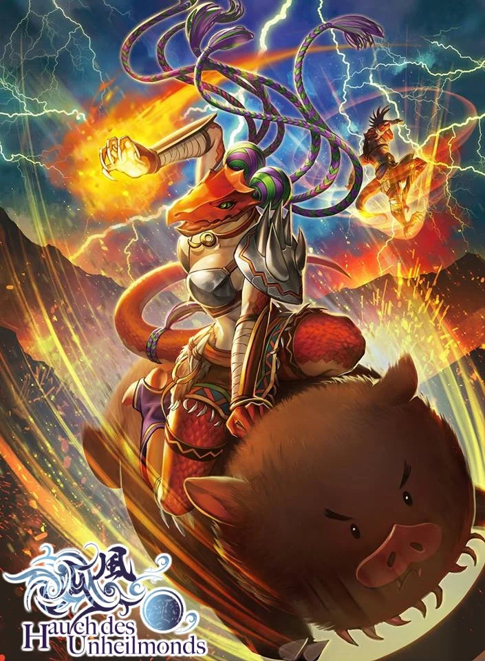 Force of Will (FOW) - Hauch des Unheilmonds - Reiya-Zyklus: Set 4 [R4] - Booster Display (36 Booster Packs) - DE