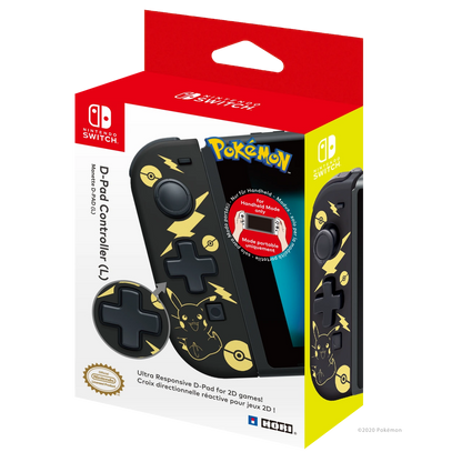 Switch Controller D-Pad Pikachu black/gold HORI
